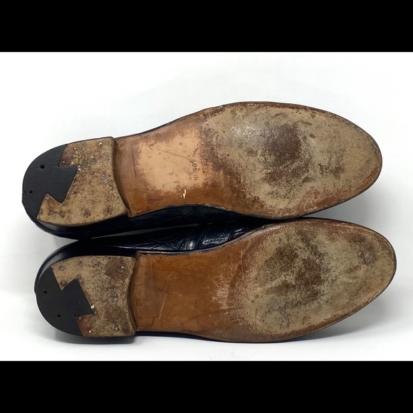 Salvatore Ferragamo Crocodile Skin Penny Loafers - Picture 11 of 11